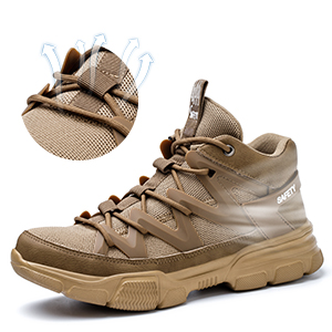 Khaki Lightweight Safety Shoes